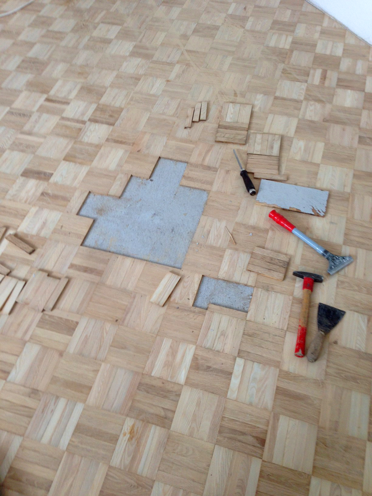 Parkettboden einfärben / colorieren – Attinger